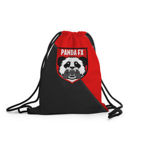 Рюкзак-мешок 3D с принтом PandafxTM в Курске, 100% полиэстер | плотность ткани — 200 г/м2, размер — 35 х 45 см; лямки — толстые шнурки, застежка на шнуровке, без карманов и подкладки | 7f united | fifa | pandafx | панда