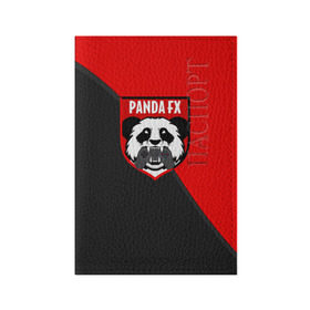 Обложка для паспорта матовая кожа с принтом PandafxTM в Курске, натуральная матовая кожа | размер 19,3 х 13,7 см; прозрачные пластиковые крепления | 7f united | fifa | pandafx | панда