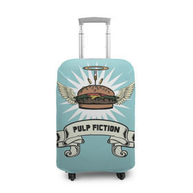 Чехол для чемодана 3D с принтом Четвертьфунтовый чизбургер в Курске, 86% полиэфир, 14% спандекс | двустороннее нанесение принта, прорези для ручек и колес | big kahuna | pulp fiction | винсент вега | гамбургер | джулс виннфилд | криминальное чтиво