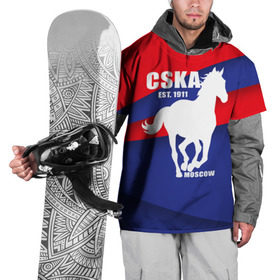 Накидка на куртку 3D с принтом CSKA est. 1911 в Курске, 100% полиэстер |  | Тематика изображения на принте: армейцы | болельщик | кони | красно синие | фанат | футбол | футболист | цска