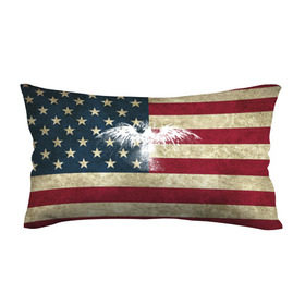 Подушка 3D антистресс с принтом Флаг США с белым орлом в Курске, наволочка — 100% полиэстер, наполнитель — вспененный полистирол | состоит из подушки и наволочки на молнии | usa | америка | американец | америки | звездно полосатый | необычный | нью йорк | орел | соединенные | сша | флаг | штаты | янки