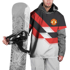 Накидка на куртку 3D с принтом Manchester United - Stripe в Курске, 100% полиэстер |  | manchester united | stripe | манчестер юнайтед | футбол