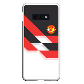 Чехол для Samsung S10E с принтом Manchester United - Stripe в Курске, Силикон | Область печати: задняя сторона чехла, без боковых панелей | manchester united | stripe | манчестер юнайтед | футбол