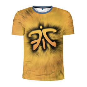 Мужская футболка 3D спортивная с принтом Team Fnatic в Курске, 100% полиэстер с улучшенными характеристиками | приталенный силуэт, круглая горловина, широкие плечи, сужается к линии бедра | cs | csgo | dota | dota 2 | fnatic | team fnatic | дота | киберспорт | кс | фнатики