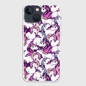 Чехол для iPhone 13 mini с принтом unicorn в Курске,  |  | horse | mlp | pony | unicorn | единорог | лошадь | пони