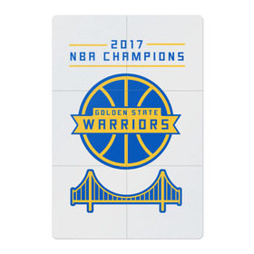 Магнитный плакат 2Х3 с принтом Golden State Champions в Курске, Полимерный материал с магнитным слоем | 6 деталей размером 9*9 см | basketball | golden state | nba | warriors | баскетбол | голден стейт | нба | спорт | уорриорз
