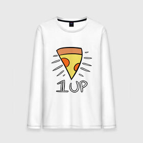 Мужской лонгслив хлопок с принтом Pizza Life в Курске, 100% хлопок |  | dendy | food | game | italy | life | mario | pizza | еда | жизнь | игра | италия | пицца | пища | повар | приставка