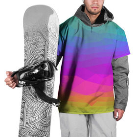 Накидка на куртку 3D с принтом радуга в Курске, 100% полиэстер |  | 