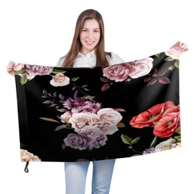 Флаг 3D с принтом Flower Fashion в Курске, 100% полиэстер | плотность ткани — 95 г/м2, размер — 67 х 109 см. Принт наносится с одной стороны | 3d | birds | fashion flower | flower | pattern | другие | красивые цветы | красные | прикольные | природа | птицы | розы | текстуры | цветочки | цветы