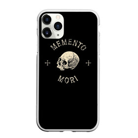 Чехол для iPhone 11 Pro Max матовый с принтом Memento Mori в Курске, Силикон |  | Тематика изображения на принте: death | skull | кости | цитата