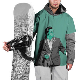 Накидка на куртку 3D с принтом Недоумевающий Винсент в Курске, 100% полиэстер |  | pulp fiction | винсент вега | квентин | криминальное чтиво | мия уоллес | тарантино
