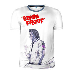 Мужская футболка 3D спортивная с принтом Death proof в Курске, 100% полиэстер с улучшенными характеристиками | приталенный силуэт, круглая горловина, широкие плечи, сужается к линии бедра | stuntman mike | квентин | курт рассел | тарантино