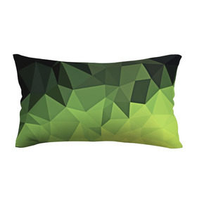Подушка 3D антистресс с принтом Хаки геометрия в Курске, наволочка — 100% полиэстер, наполнитель — вспененный полистирол | состоит из подушки и наволочки на молнии | зеленый | полигоны