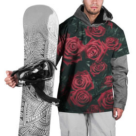Накидка на куртку 3D с принтом Бархатные розы в Курске, 100% полиэстер |  | бархат | бутоны | роза | розы | цветы