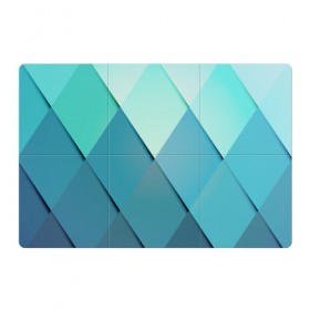 Магнитный плакат 3Х2 с принтом Blue rhombuses в Курске, Полимерный материал с магнитным слоем | 6 деталей размером 9*9 см | beautiful | blue | bright | color | figures | original | rhombuses | голубое | зелёное | зелёный | красивое | красота | ромбы | синее | синий | фигура | фигуры | цвет | яркое