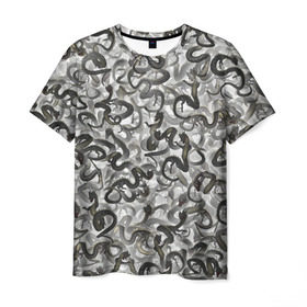 Мужская футболка 3D с принтом Китайские драконы в Курске, 100% полиэфир | прямой крой, круглый вырез горловины, длина до линии бедер | dragons | азия | белый | восток | восточный | дракон | китай | монстр | паттрен | текстура
