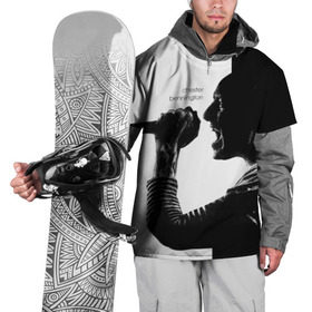 Накидка на куртку 3D с принтом Chester Bennington в Курске, 100% полиэстер |  | Тематика изображения на принте: chester bennington | рок