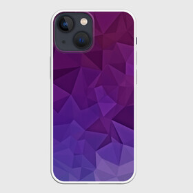 Чехол для iPhone 13 mini с принтом Фиолетовые грани в Курске,  |  | abstract | abstraction | color | geometry | mirror | polygon | абстракция | геометрия | грани | линии | полигоны | сочетания | стекло | треугольники