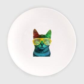 Тарелка с принтом Кот в очках в Курске, фарфор | диаметр - 210 мм
диаметр для нанесения принта - 120 мм | Тематика изображения на принте: cat | kitty | space | животные | космос | кот | котенок | кошка | очки | радуга | цвет