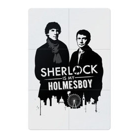 Магнитный плакат 2Х3 с принтом Sherlock Holmes в Курске, Полимерный материал с магнитным слоем | 6 деталей размером 9*9 см | Тематика изображения на принте: 221b | detective | holmes | london | sherlock | англия | бенедикт | ватсон | детектив | доктор | камбербэтч | лондон | сериал | холмс | шерлок