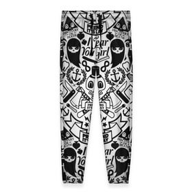Женские брюки 3D с принтом Tokyo Tattoo Sticker Bomb в Курске, полиэстер 100% | прямой крой, два кармана без застежек по бокам, с мягкой трикотажной резинкой на поясе и по низу штанин. В поясе для дополнительного комфорта — широкие завязки | casual | design | pattern | ray ban | skull | street | texture | urban | дизайн | индеец | мода | очки | повтор | принт | стикербомб | стикеры | тату | текстура | узор | улица | хулиган | череп | шляпа