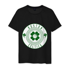Мужская футболка хлопок с принтом Boston Celtics в Курске, 100% хлопок | прямой крой, круглый вырез горловины, длина до линии бедер, слегка спущенное плечо. | basketball | boston | celtics | nba | баскетбол | бостон | келтикс | нба | селтикс | спорт