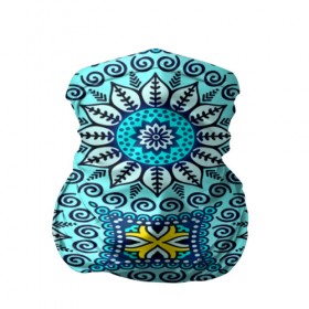 Бандана-труба 3D с принтом Mandala в Курске, 100% полиэстер, ткань с особыми свойствами — Activecool | плотность 150‒180 г/м2; хорошо тянется, но сохраняет форму | абстракция | арт | узор | цветы