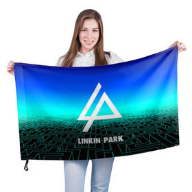 Флаг 3D с принтом Linkin Park в Курске, 100% полиэстер | плотность ткани — 95 г/м2, размер — 67 х 109 см. Принт наносится с одной стороны | 3d | chester bennington | grey daze | linkin park | stone temple pilots | альтернатива | беннингтон | музыка | честер