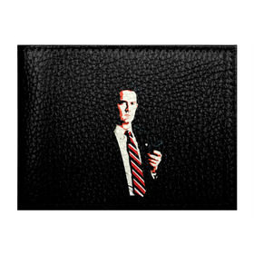 Обложка для студенческого билета с принтом Дейл Купер в Курске, натуральная кожа | Размер: 11*8 см; Печать на всей внешней стороне | Тематика изображения на принте: актер | арт | сериал | смокинг | твин пикс | фильмы | черный