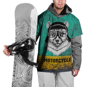 Накидка на куртку 3D с принтом Мотоцикл медведь в Курске, 100% полиэстер |  | Тематика изображения на принте: 3d | motor bicycle | motorbike | motorcycle | авто | автомобильные | водитель | механик | мотоциклист | очки