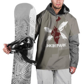 Накидка на куртку 3D с принтом Linkin Park - Hybrid logos в Курске, 100% полиэстер |  | 0x000000123 | chester | hybrid | linkin park | линкин парк