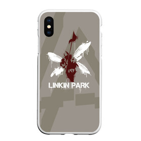 Чехол для iPhone XS Max матовый с принтом Linkin Park - Hybrid logos в Курске, Силикон | Область печати: задняя сторона чехла, без боковых панелей | Тематика изображения на принте: 0x000000123 | chester | hybrid | linkin park | линкин парк