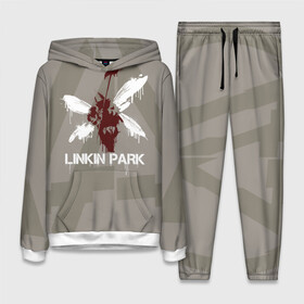 Женский костюм 3D (с толстовкой) с принтом Linkin Park   Hybrid logos в Курске,  |  | Тематика изображения на принте: 0x000000123 | chester | hybrid | linkin park | линкин парк