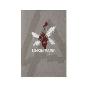 Обложка для паспорта матовая кожа с принтом Linkin Park - Hybrid logos в Курске, натуральная матовая кожа | размер 19,3 х 13,7 см; прозрачные пластиковые крепления | Тематика изображения на принте: 0x000000123 | chester | hybrid | linkin park | линкин парк