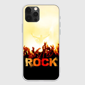 Чехол для iPhone 12 Pro Max с принтом Rock концерт в Курске, Силикон |  | rock | в толпу | гитара | группа | дым | жанр | концерт | металл | музыка | надпись | панк | певец | песня | прыжок | рок | рок н рол | руки | стиль | хард | хой | я люблю рок