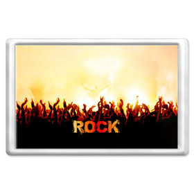 Магнит 45*70 с принтом Rock концерт в Курске, Пластик | Размер: 78*52 мм; Размер печати: 70*45 | rock | в толпу | гитара | группа | дым | жанр | концерт | металл | музыка | надпись | панк | певец | песня | прыжок | рок | рок н рол | руки | стиль | хард | хой | я люблю рок