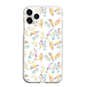 Чехол для iPhone 11 Pro Max матовый с принтом Пташки в Курске, Силикон |  | bird | birds | feather | spring | весна | ветка | перья | птицы | птички