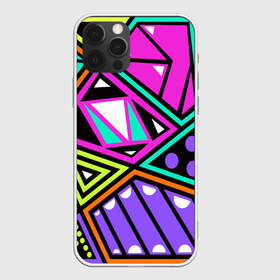 Чехол для iPhone 12 Pro Max с принтом Geometry в Курске, Силикон |  | Тематика изображения на принте: геометрия | подарок | прикол | принт | яркий