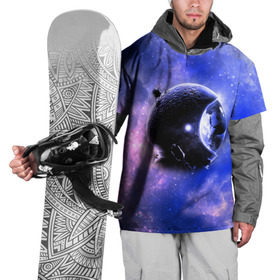 Накидка на куртку 3D с принтом Вселенная бесконечна в Курске, 100% полиэстер |  | звезды | планета | разноцветный | шлем | яркий