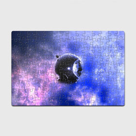 Пазл магнитный 126 элементов с принтом Вселенная бесконечна в Курске, полимерный материал с магнитным слоем | 126 деталей, размер изделия —  180*270 мм | Тематика изображения на принте: звезды | планета | разноцветный | шлем | яркий