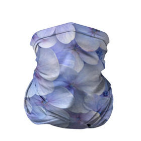 Бандана-труба 3D с принтом Гортензия голубая в Курске, 100% полиэстер, ткань с особыми свойствами — Activecool | плотность 150‒180 г/м2; хорошо тянется, но сохраняет форму | Тематика изображения на принте: hydrangea | лето | нежность | незабудка | цветы