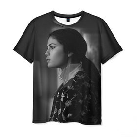 Мужская футболка 3D с принтом Selena Gomez в Курске, 100% полиэфир | прямой крой, круглый вырез горловины, длина до линии бедер | Тематика изображения на принте: selena gomez