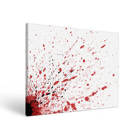 Холст прямоугольный с принтом Брызги в Курске, 100% ПВХ |  | 3d | абстракция | абстракция красок | арт | брызги | краска | кровь | прикольные | цветные | штрихи