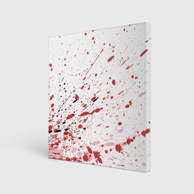 Холст квадратный с принтом Брызги в Курске, 100% ПВХ |  | 3d | абстракция | абстракция красок | арт | брызги | краска | кровь | прикольные | цветные | штрихи