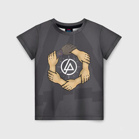Детская футболка 3D с принтом Linkin Park в Курске, 100% гипоаллергенный полиэфир | прямой крой, круглый вырез горловины, длина до линии бедер, чуть спущенное плечо, ткань немного тянется | 0x000000123 | chester | linkin park | линкин парк
