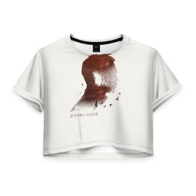 Женская футболка 3D укороченная с принтом Дельфин/Андрей в Курске, 100% полиэстер | круглая горловина, длина футболки до линии талии, рукава с отворотами | дельфин