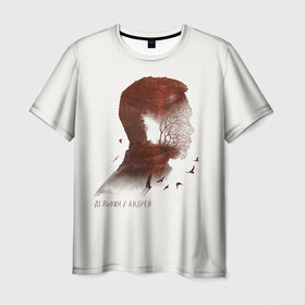 Мужская футболка 3D с принтом Дельфин/Андрей в Курске, 100% полиэфир | прямой крой, круглый вырез горловины, длина до линии бедер | дельфин
