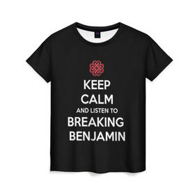 Женская футболка 3D с принтом BREAKING BENJAMIN в Курске, 100% полиэфир ( синтетическое хлопкоподобное полотно) | прямой крой, круглый вырез горловины, длина до линии бедер | 