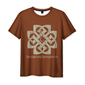 Мужская футболка 3D с принтом BREAKING BENJAMIN в Курске, 100% полиэфир | прямой крой, круглый вырез горловины, длина до линии бедер | breaking benjamin