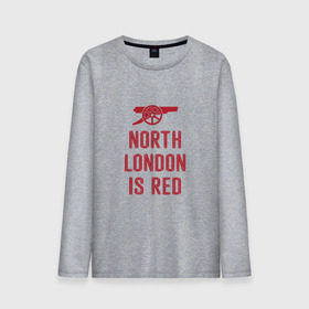 Мужской лонгслив хлопок с принтом North London is Red в Курске, 100% хлопок |  | Тематика изображения на принте: arsenal | football | арсенал | лондон | спорт | футбол